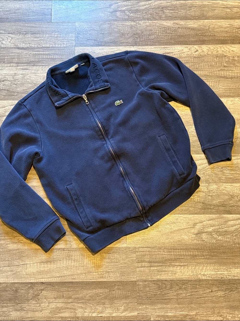 Lacoste Dark Blue Full-Zip Casual Jacket